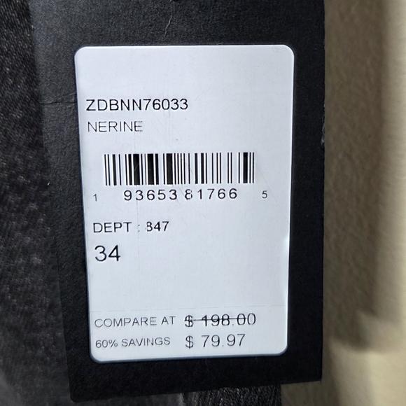 NWT Joe's Jeans | High Rise Nerine Black Wash Denim Skirt Size 34 - Picture 3 of 7